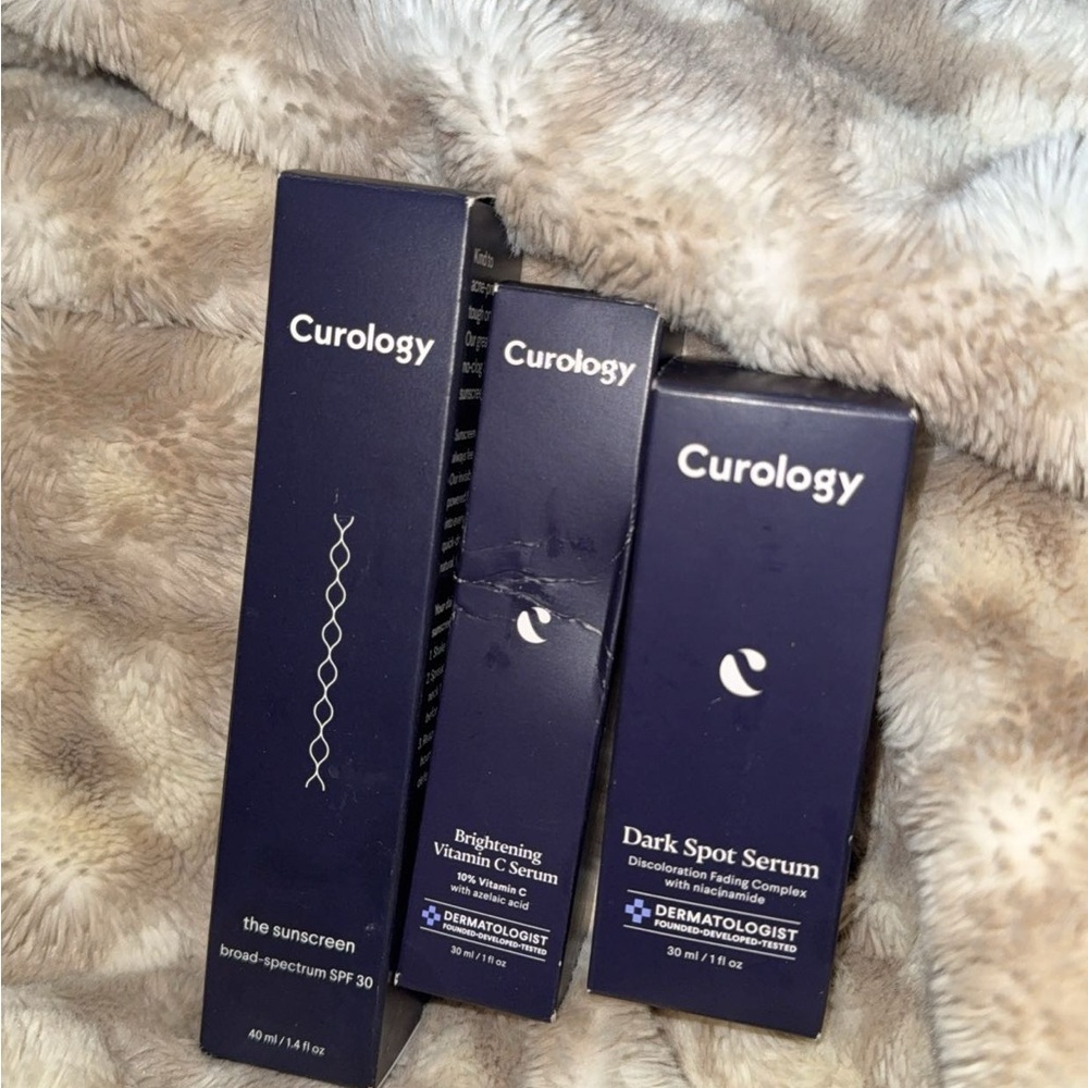 Curology Skincare Set - Dark Spot Serum, Vitamin C Serum, Sunscreen